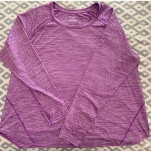 Tek Gear Drytech Long Sleeve Shirt Purple 3X